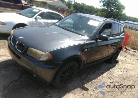 2006 BMW X3 3.0I из США, поврежденный, VIN WBXPA93446WD32467